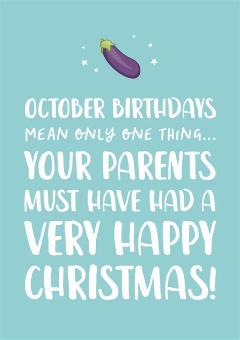 Funny October Birthday Card 1000 Thortful