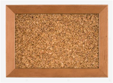 Blank Cork Board With Wooden Frame Isolated Notes Noticeboard Cork