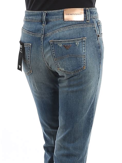 Jeans Bootcut Emporio Armani Jeans Regular Fit Effetto Consumato