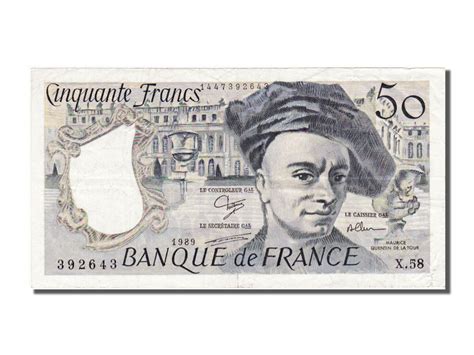 100107 50 Francs Type Quentin de La Tour TTB 50 Francs De 5 à 15