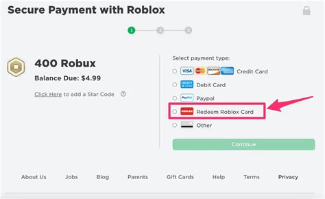 Cómo canjear una tarjeta de regalo de Roblox