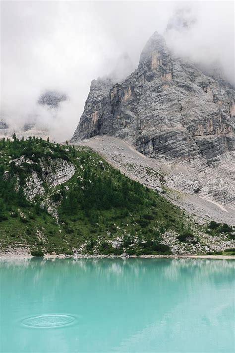 Lago Di Sorapis Italy Lake Sorapis Dolomites Mountains Hd Phone