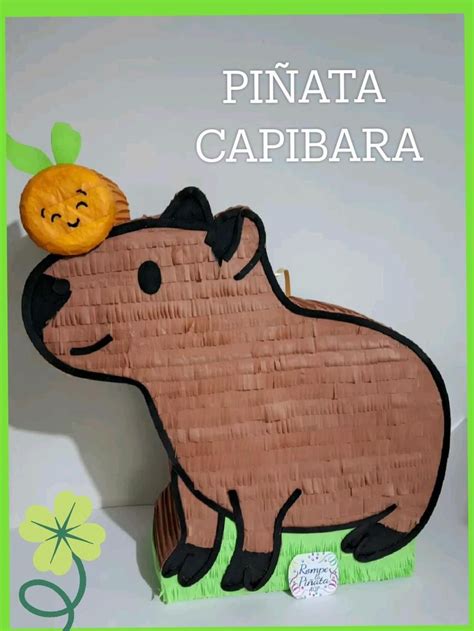 PIÑATA CAPIBARA Animales del bosque en 2024 Piñata Diseños de