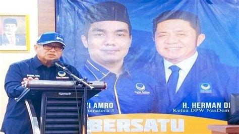 Sosok Herman Deru Ketua Nasdem Sumsel Sukses Meningkatkan Perolehan