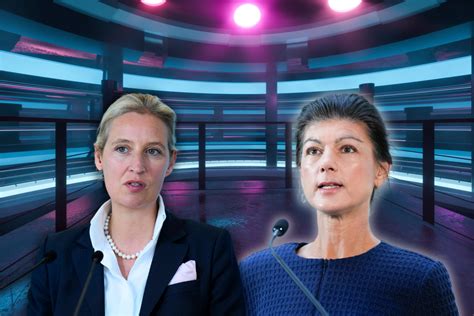 Tv Duell Zwischen Wagenknecht Und Weidel Pl Tzlich Eskaliert Es