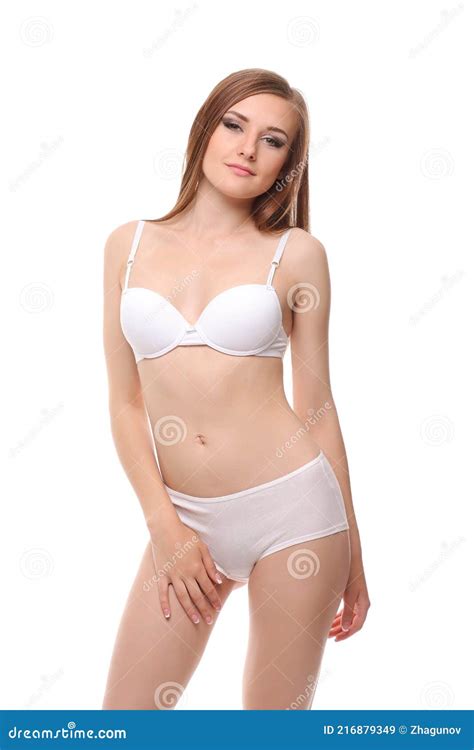 Mulher Sexy Em Lingerie Linda Figura Imagem De Stock Imagem De