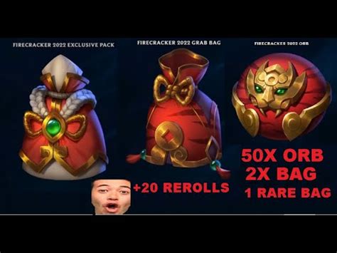 50 Firecracker Orb Opening 2 Grab Bags Exclusive Pack Rerolling