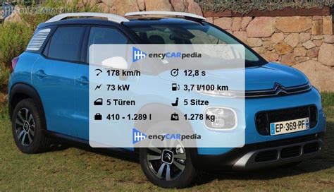 Citroën C3 Aircross BlueHDi 100 Technische Daten 2017 2021 Leistung