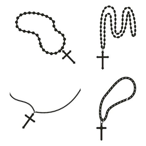 Rosary icon vector 25708833 Vector Art at Vecteezy