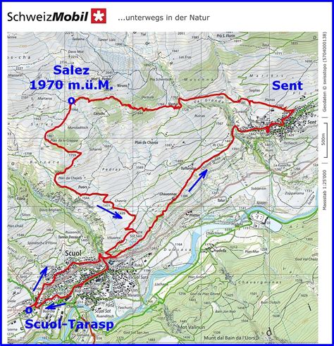 Rundwanderung Ab Scuol Via Sent Und Salez Unterengadin Gr Wandern