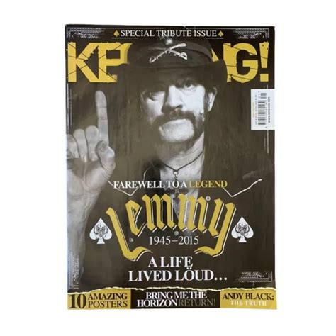 KERRANG MAGAZINE ISSUE 1601 Lemmy Motorhead Tribute Bring Me The