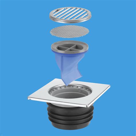 Слив в бане с гидрозатвором