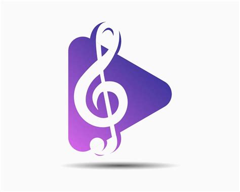 music play logo design template. simple music play illustration vector 13318592 Vector Art at ...