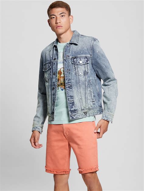 ECO DILLON EMBROIDERED DENIM JACKET Guess Philippines