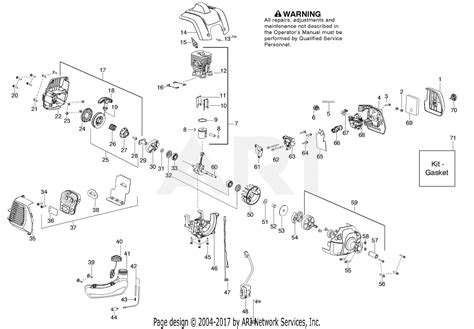 Poulan Pp333 Gas Trimmer Parts Diagram For Engine