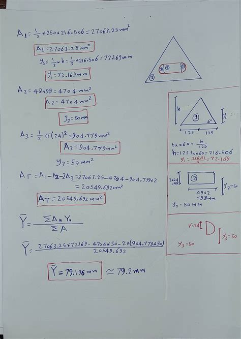 Solved PLease Find The Y Coordinate Of The Centroid Calculate The