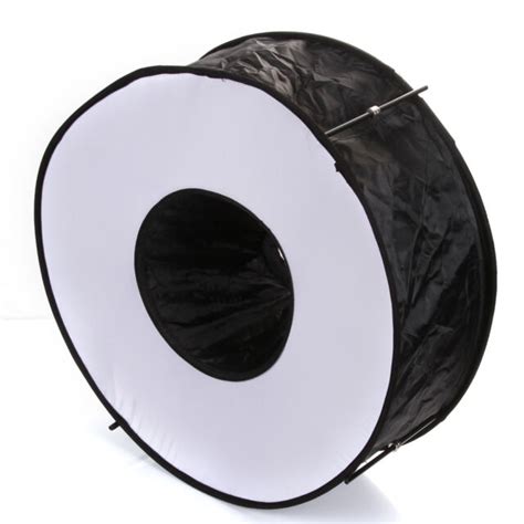 18 45cm Easy Fold Macro Ring Speedlite Flash Light Softbox Diffuser