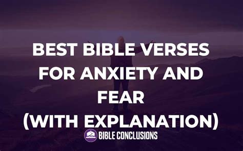30 Powerful Best bible verses about anxiety and fear (Full Commentary ...