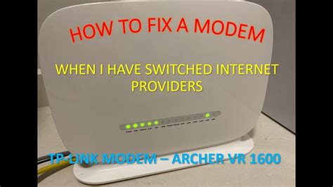 How To Connect My Byo Modem To A New Internet Company Youtube