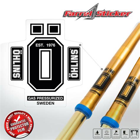 Jual Sticker Shock Stiker Shockbreaker OHLINS O Set Fork Upside