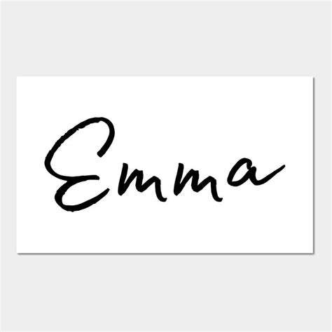 emma  calligraphy art print