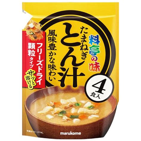 マルコメ お徳用 フリーズドライ 顆粒みそ汁 料亭の味 たまねぎとん汁 Online Delivery Ignica｜毎日の生活に必要な