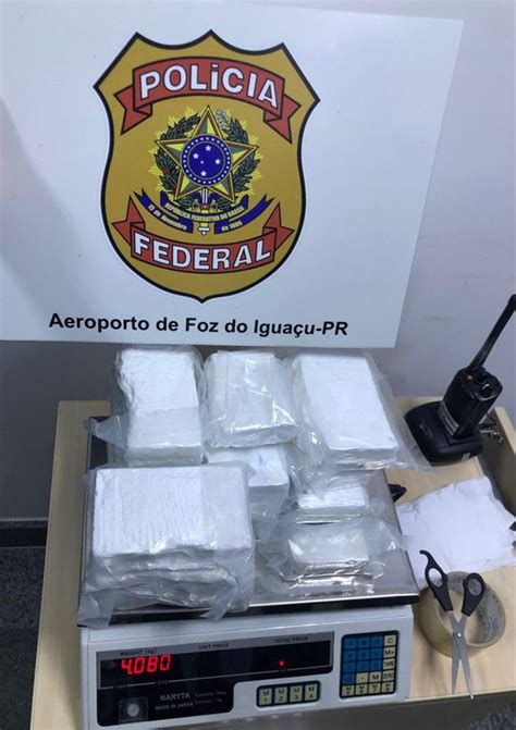 PF prende passageiro maconha na bagagem Polícia Federal