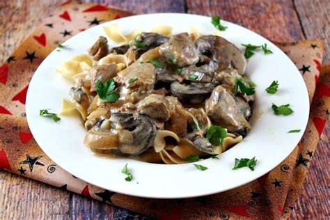 Slow Cooker Lamb Stroganoff Recipe Girl