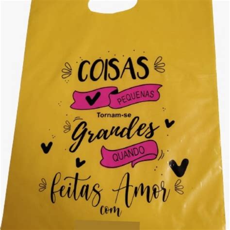 100 Sacolas Vermelhas 30X40 Frases Fixas Em Duas Cores Elo7