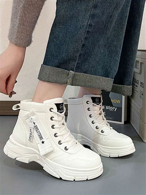 Bottes Femme Tendance Hiver Nouveau Style Britannique Tudiant