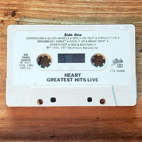 Vintage Heart Greatest Hits Live Cassette It Depop