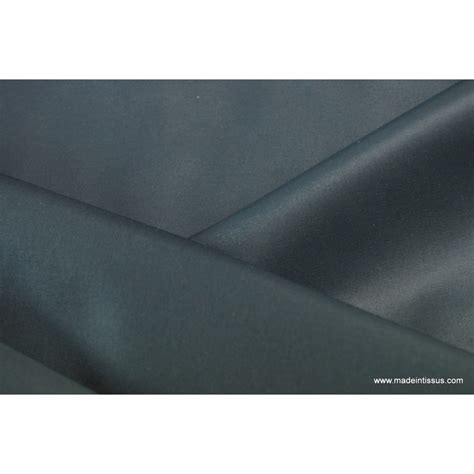 Tissu leger imperméable étanche polyester enduit acrylique anthracite