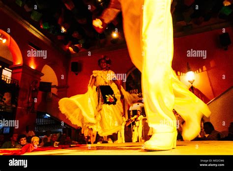 Mexican Zapateado Dancers Performing At Focolare Restaurant First