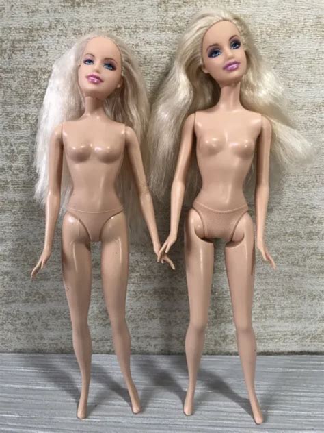 Barbie Nude Blond Mattel Model Collector Doll Happy Picclick Uk