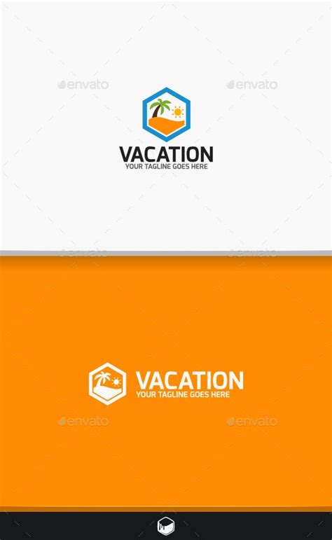 Vacation Logo | Green logo design, Travel logo, Logo design template