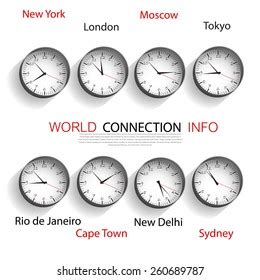 World Map Time Zones Stock Vector Royalty Free Shutterstock