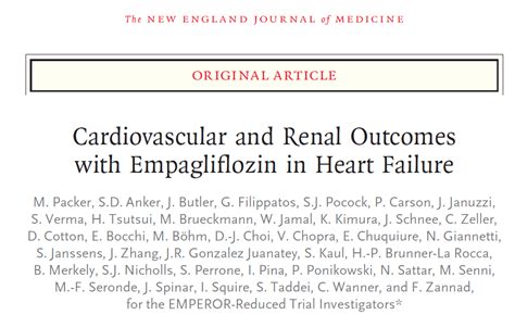 NEJM 减少心血管死亡和因心衰住院风险25 恩格列净3期结果发布 四川省医药保化品质量管理协会