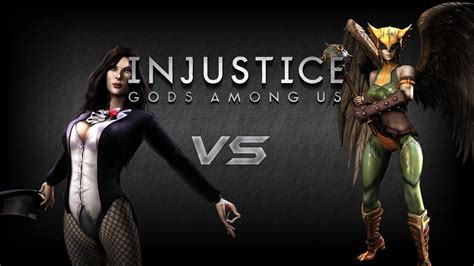 Injustice Gods Among Us Zatanna VS Hawkgirl YouTube