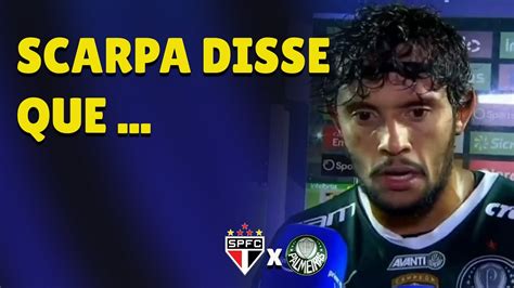 OLHA O QUE O GUSTAVO SCARPA FALOU APÓS O JOGO COPA DO BRASIL YouTube