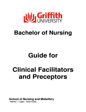 Fillable Online Griffith Edu Guide For Clinical Facilitators And