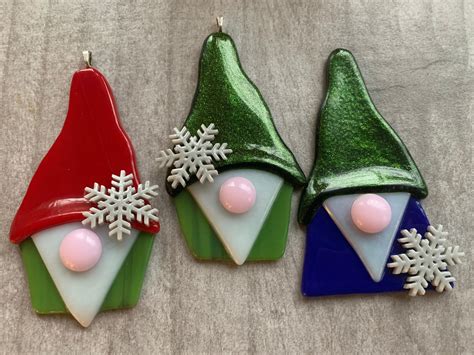 Pin On Fused Glass Christmas Ornaments Made By Me