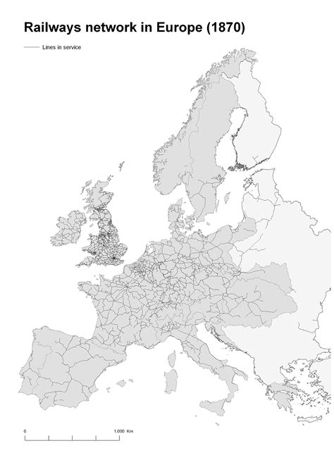 Detailed Europe Rail Map