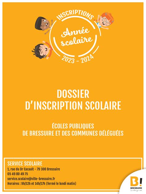 Remplissable En Ligne Scolarit Site Officiel De La Ville De Bressuire