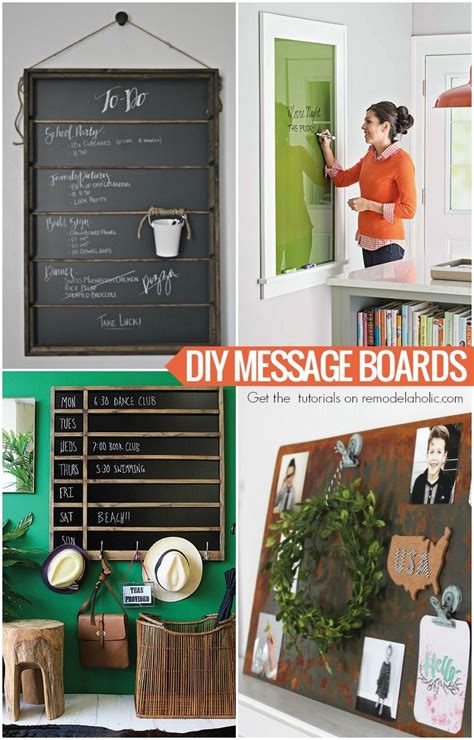 Diy Message Board Tutorials Remodelaholic Kitchen Message Board Diy Message Board Chalkboard