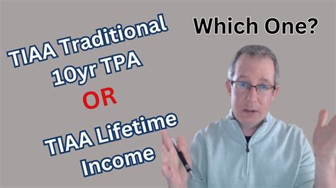 Tiaa Traditional Lifetime Income Or Yr Tpa Youtube