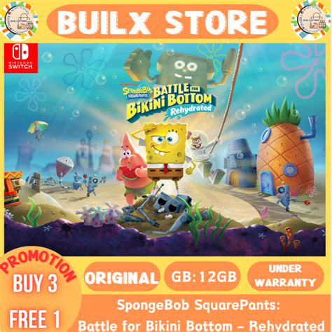 SpongeBob SquarePants Battle For Bikini Bottom Rehydrated Nintendo Switch Digital Game BUY