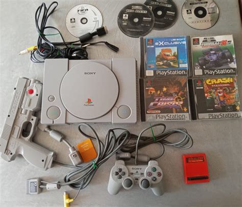 Sony Playstation 1 Ps1 Console With Games Without Original Box