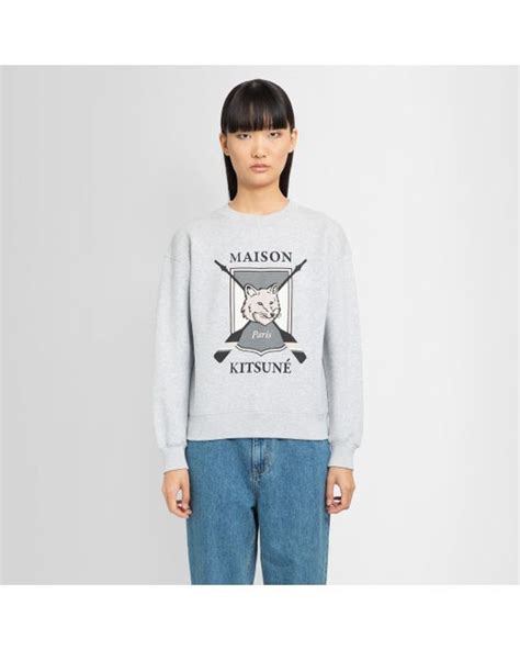 Maison Kitsuné Maison Kitsuné Sweatshirts in White Lyst