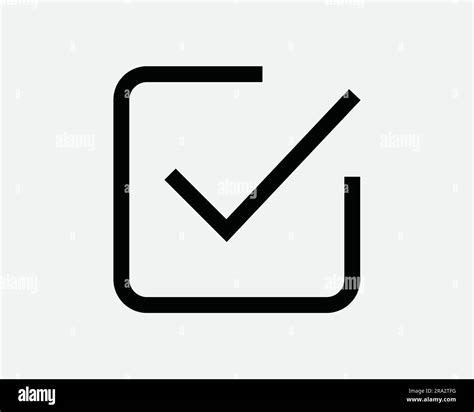 Icono Marca De Verificación Checkmark Checkbox Checklist Select Vote