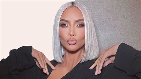 Kim Kardashian Short Blonde Hair